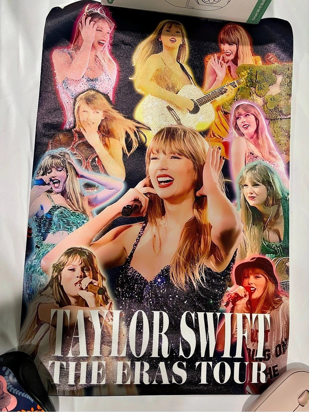 Taylor Swift The Eras Tour Canvas Tapestry Black & Multicolor